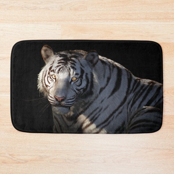 Item preview, Silent Ember | White Tiger Portrait in Shadow designed and sold by TreatLLC.
