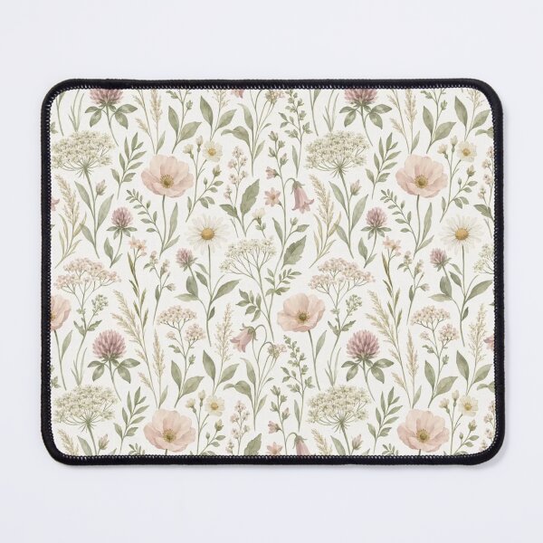 Item preview, Cottagecore Wildflower Meadow Pressed Botanical Repeat designed and sold by StickyGuys.