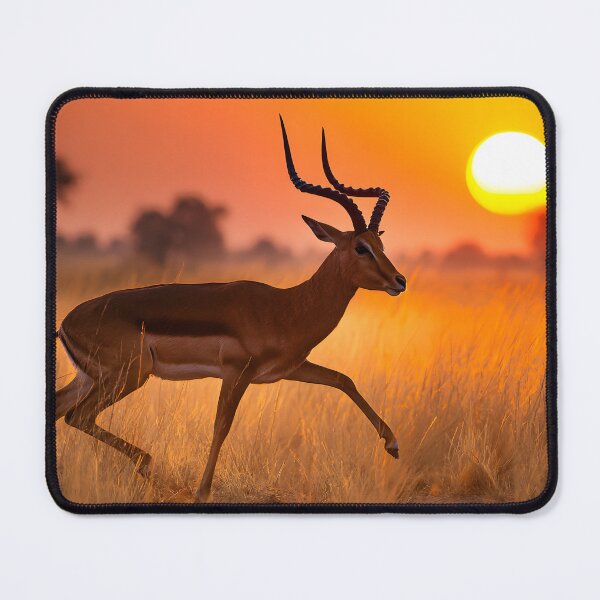 Item preview, Antelope Running Under a Sunset Sky designed and sold by Artessie.