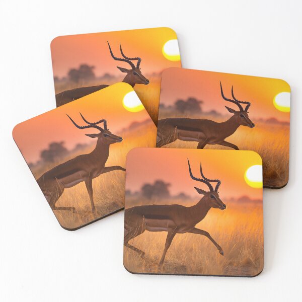 Item preview, Antelope Running Under a Sunset Sky designed and sold by Artessie.