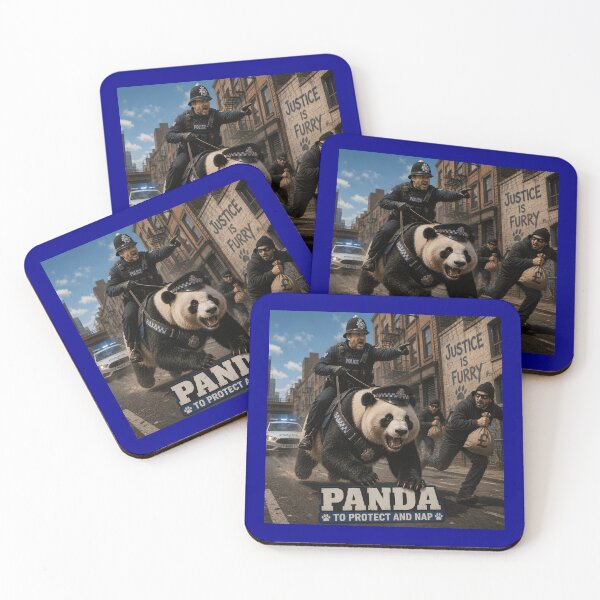 Item preview, Panda Car Funny Police Panda Pun Design designed and sold by Hornace88studio.