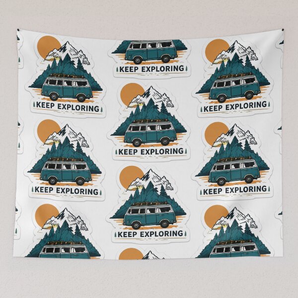 Item preview, Keep Exploring mini-camper designed and sold by AcornAndPebble.