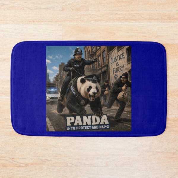 Item preview, Panda Car Funny Police Panda Pun Design designed and sold by Hornace88studio.
