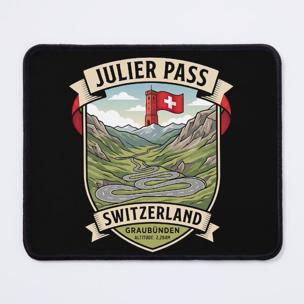 Item preview, Julier Pass Switzerland Biker Mountain Design designed and sold by enzoade.