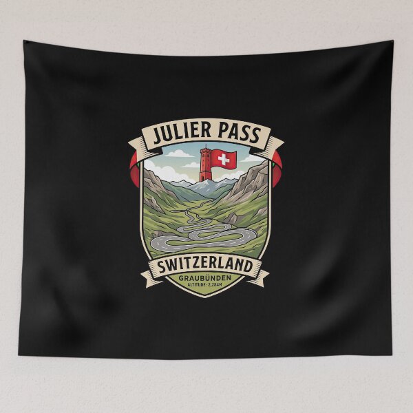 Item preview, Julier Pass Switzerland Biker Mountain Design designed and sold by enzoade.
