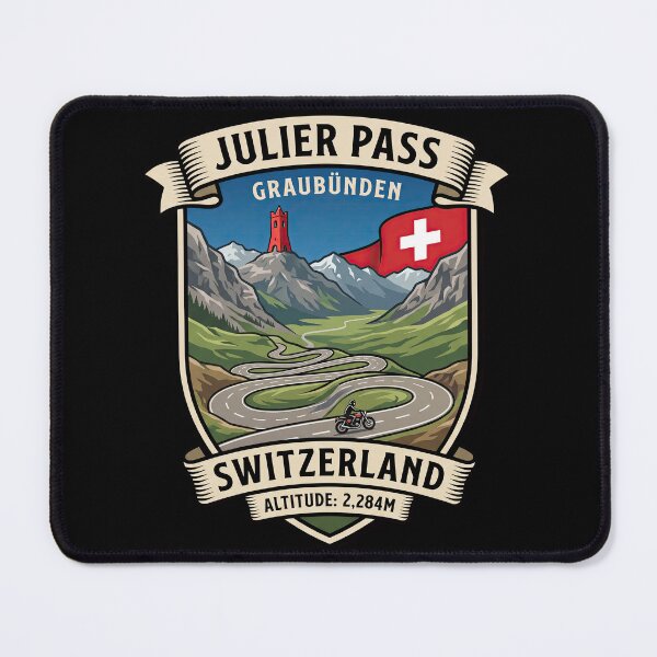 Item preview, Julier Pass Switzerland Alpine Route Print designed and sold by enzoade.