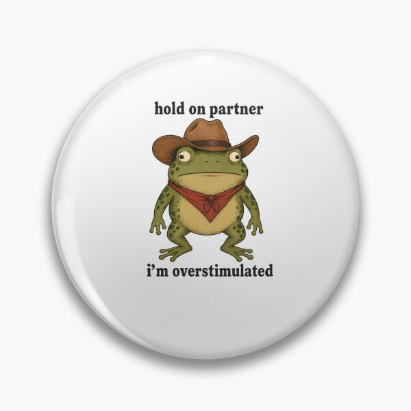 Item preview, Hold On Partner I'm Overstimulated designed and sold by sollunadesignns.
