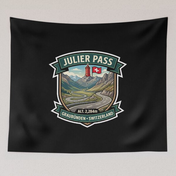 Item preview, Julier Pass Scenic Mountain Pass Artwork designed and sold by enzoade.