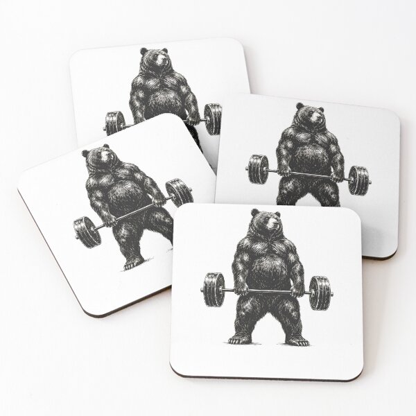 Item preview, Deadlifting Bear designed and sold by sollunadesignns.