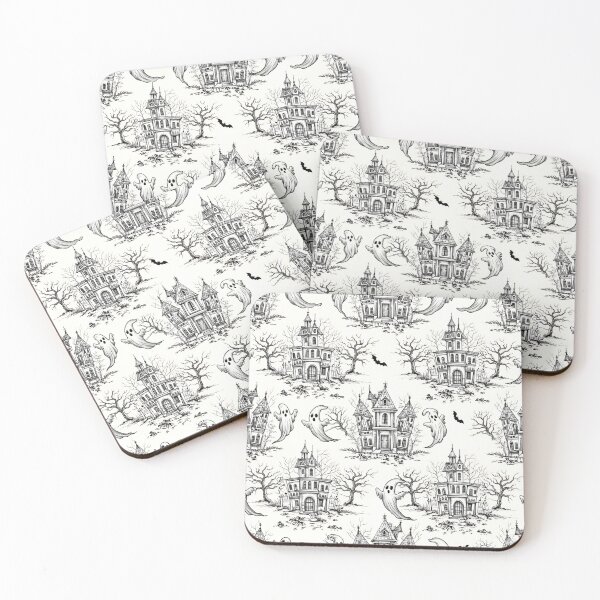 Item preview, Spooky Ghost Toile de Jouy Seamless Pattern (Vintage Halloween) designed and sold by StickyGuys.