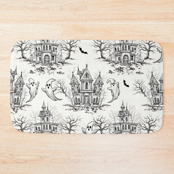 Item preview, Spooky Ghost Toile de Jouy Seamless Pattern (Vintage Halloween) designed and sold by StickyGuys.