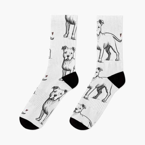 Item preview, White Pitbull My Heart Dog ADOPT designed and sold by pixiedustpaint.