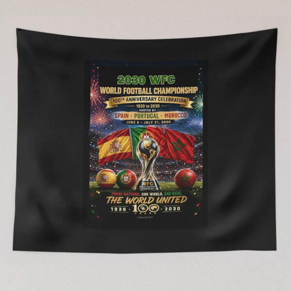 Item preview, 2030 WFC World Football Championship  - 100th Annviersary - Spain - Portugal - Morocco designed and sold by DBM Photo Art 1.