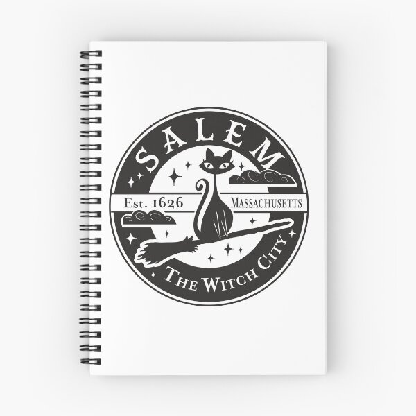 Item preview, Salem The Witch City Logo Design Black Cat on Broomstick designed and sold by Jdawnink.