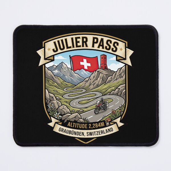 Item preview, Julier Pass Swiss Alps Motorcycle Adventure Design designed and sold by enzoade.