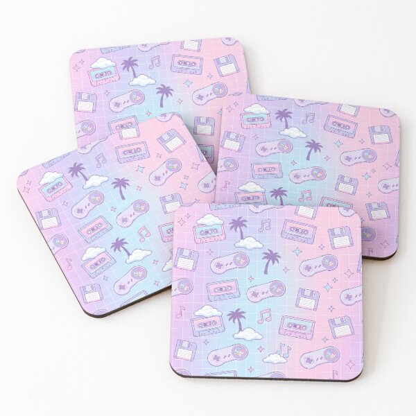 Item preview, Pastel Vaporwave Cozy Gaming Seamless Pattern | Retro Lo-Fi Aesthetic designed and sold by StickyGuys.