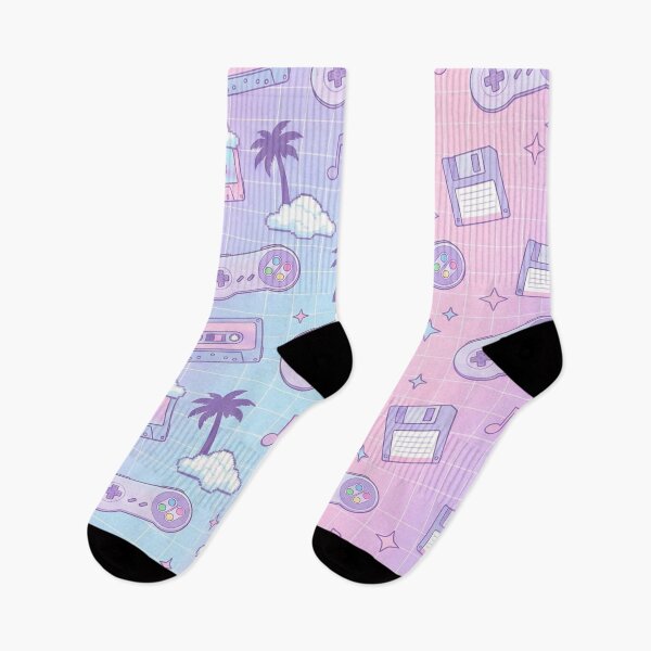 Item preview, Pastel Vaporwave Cozy Gaming Seamless Pattern | Retro Lo-Fi Aesthetic designed and sold by StickyGuys.