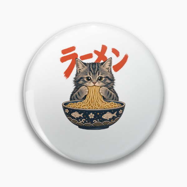 Item preview, Retro Cat Ramen designed and sold by sollunadesignns.
