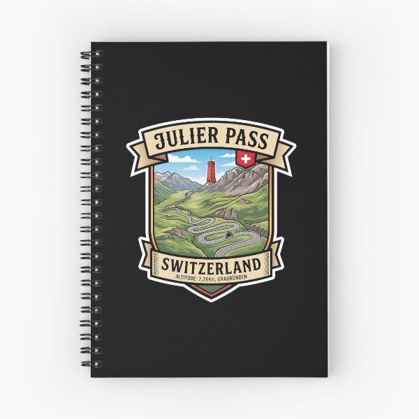 Item preview, Julier Pass Switzerland Alpine Road Graphic designed and sold by enzoade.