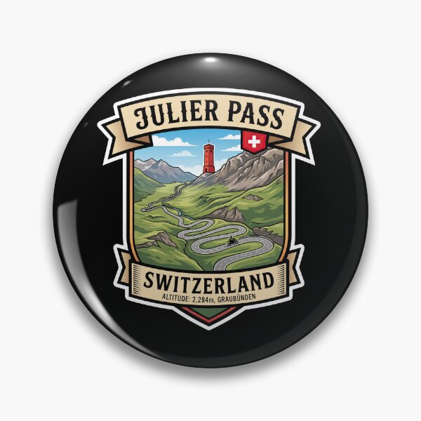 Item preview, Julier Pass Switzerland Alpine Road Graphic designed and sold by enzoade.