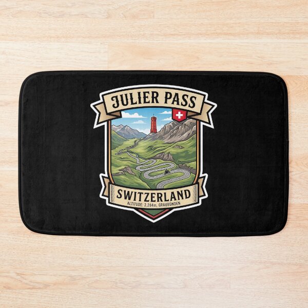 Item preview, Julier Pass Switzerland Alpine Road Graphic designed and sold by enzoade.