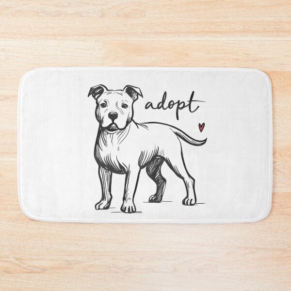 Item preview, Adopt Shelter Dogs - White Pitbull designed and sold by pixiedustpaint.