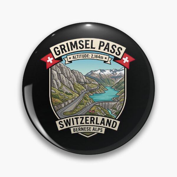 Item preview, Grimsel Pass Switzerland Scenic Pass Artwork designed and sold by enzoade.