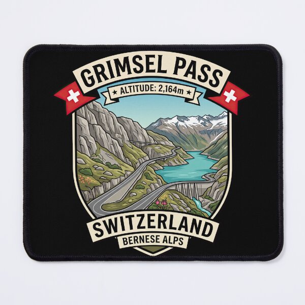 Item preview, Grimsel Pass Switzerland Scenic Pass Artwork designed and sold by enzoade.