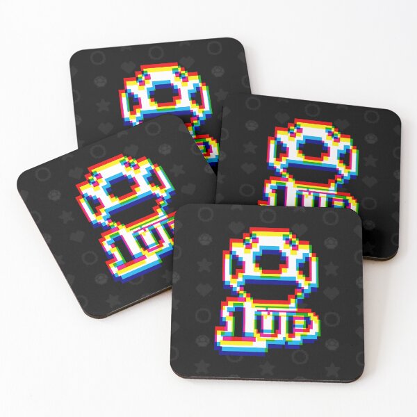 Item preview, 1up Mushroom Negative Glitch 2 designed and sold by animinimal.