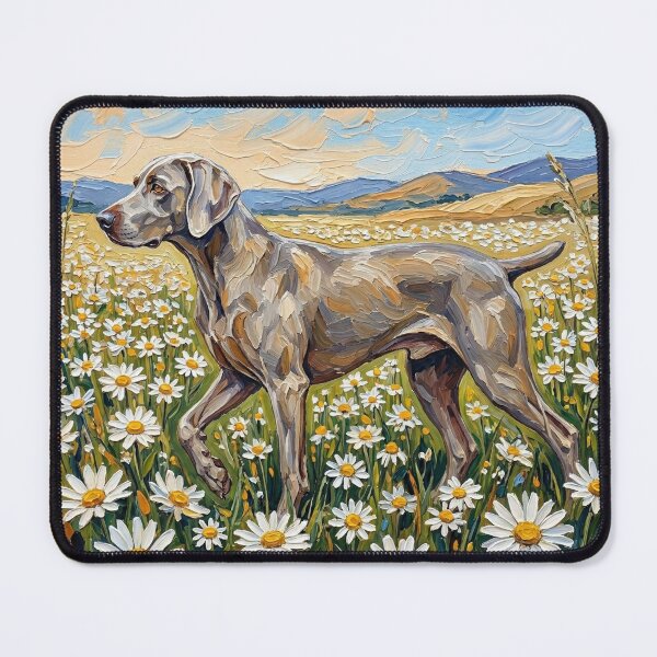 Item preview, Amongst The Flowers - Weimaraner designed and sold by AjaTrier.