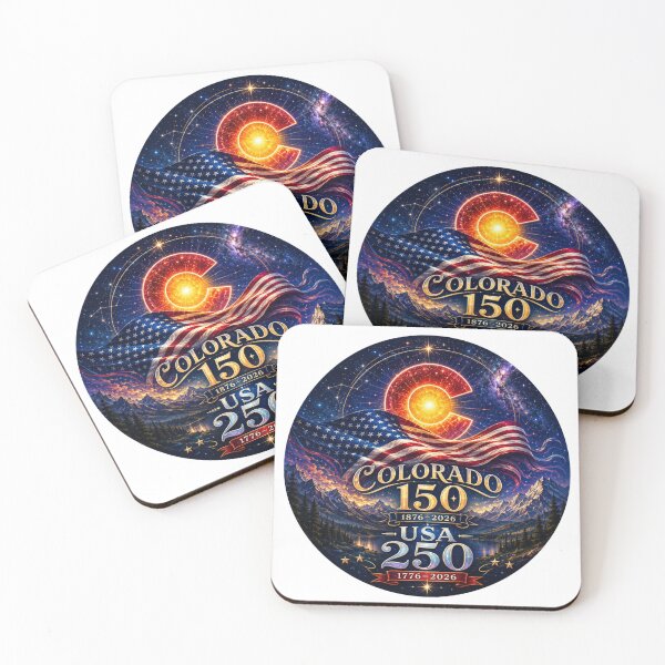 Item preview, Colorado 150th Anniversary & USA 250th 1776–2026 Patriotic Design designed and sold by FlyingSeas.