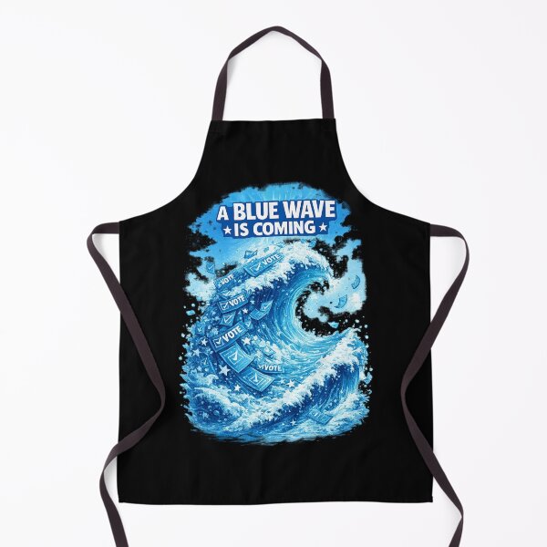 Item preview, A Blue Wave Is Coming – Vote Blue Political Design designed and sold by MySheetMusicArt.