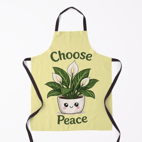 Item preview, Choose Peace – Cute Peace Lily Houseplant designed and sold by Stubblejumper Artworks.