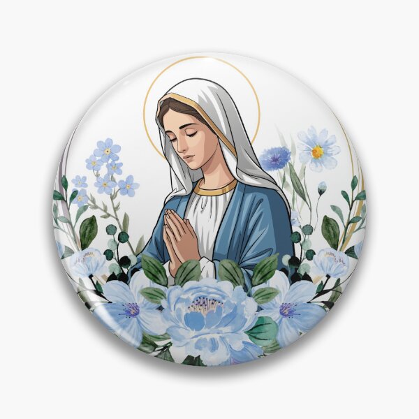 Item preview, Blessed Mother Hoop designed and sold by lizzieissorad.