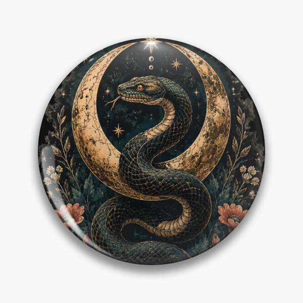 Item preview, Crescent Coil in Bloom designed and sold by illustraAI.