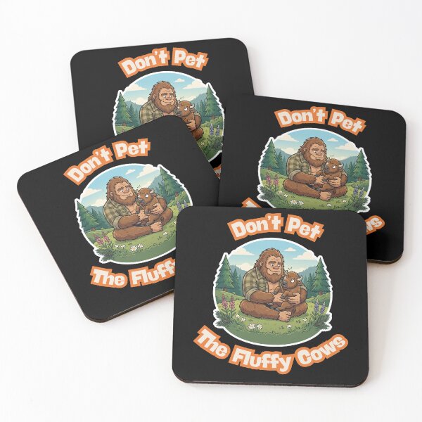Item preview, Bigfoot Holding A Bison - Don't Pet The Fluffy Cows Cryptidcore designed and sold by Spank My Yeti.