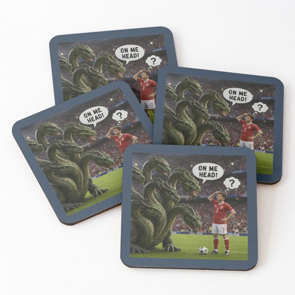 Item preview, On Me Head Funny Hydra Football Mythology Pun Design designed and sold by Hornace88studio.