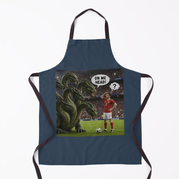 Item preview, On Me Head Funny Hydra Football Mythology Pun Design designed and sold by Hornace88studio.