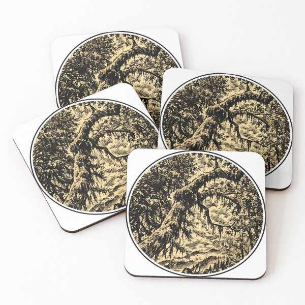 Item preview, Mossy Redwoods Forest | Ink Art Nature designed and sold by Linoluca.