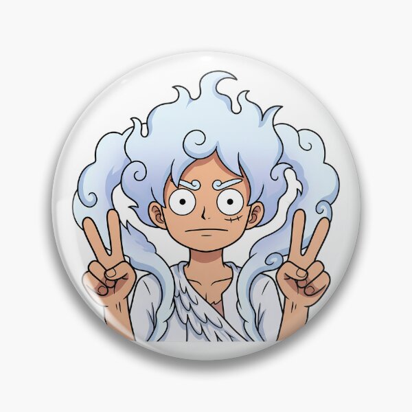 Item preview, Monkey D Luffy Gear Five One Piece Cloudy Peace Pose designed and sold by earlobejerk.
