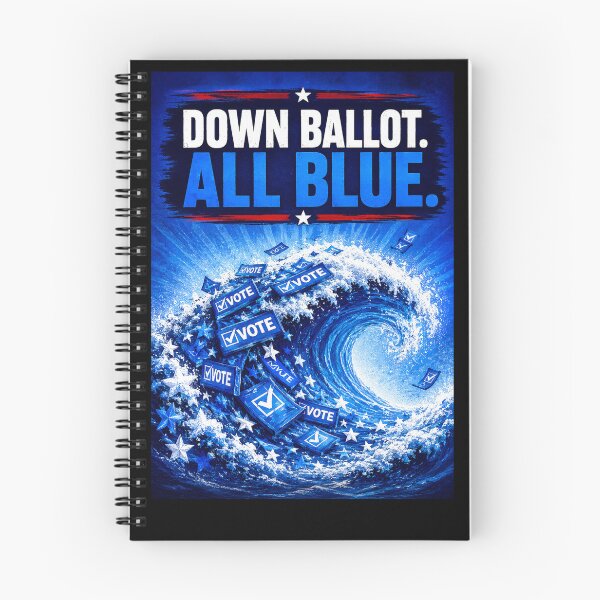 Item preview, Down Ballot. All Blue. – Vote Blue Political Design designed and sold by MySheetMusicArt.