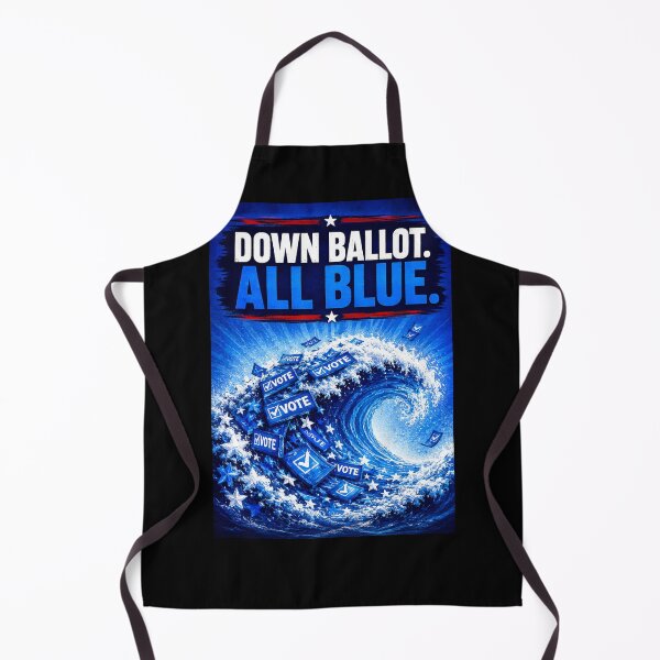 Item preview, Down Ballot. All Blue. – Vote Blue Political Design designed and sold by MySheetMusicArt.
