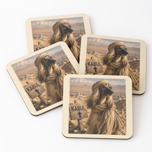 Item preview, Afghan Hound in Kabul Funny Dog Pun Design designed and sold by Hornace88studio.