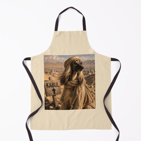 Item preview, Afghan Hound in Kabul Funny Dog Pun Design designed and sold by Hornace88studio.