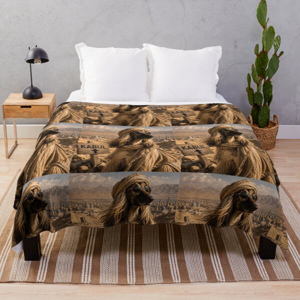 Item preview, Afghan Hound in Kabul Funny Dog Pun Design designed and sold by Hornace88studio.