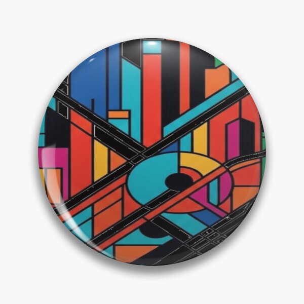 Item preview, City Rhythm | Modern Geometric Abstract Art designed and sold by delohill.