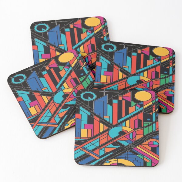 Item preview, City Rhythm | Modern Geometric Abstract Art designed and sold by delohill.