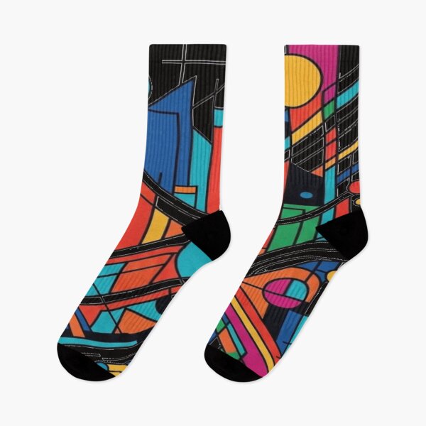 Item preview, City Rhythm | Modern Geometric Abstract Art designed and sold by delohill.
