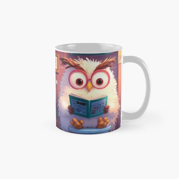 Item preview, Snowy Owl Bird Funny Toilet Newspaper Night Bathroom designed and sold by juniorcastros.