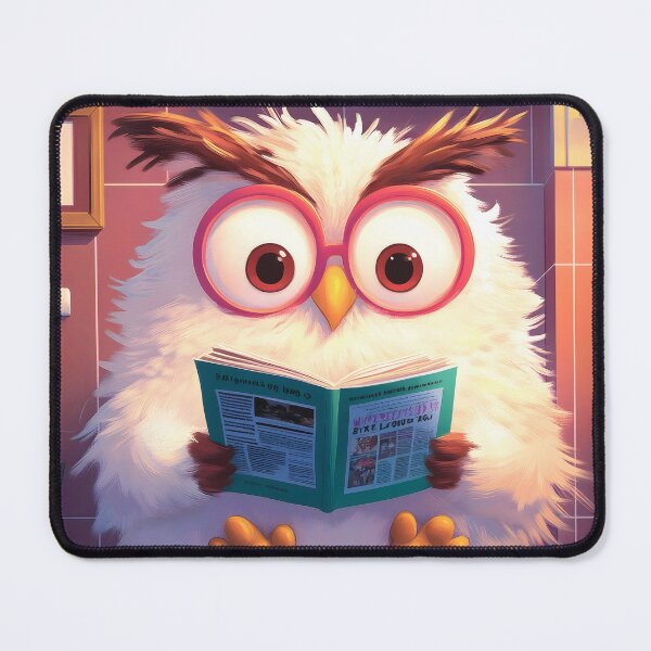 Item preview, Snowy Owl Bird Funny Toilet Newspaper Night Bathroom designed and sold by juniorcastros.